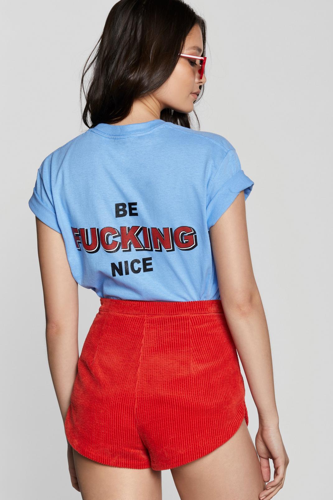 Be Fucking Nice Relaxed Graphic T-Shirt image number 1