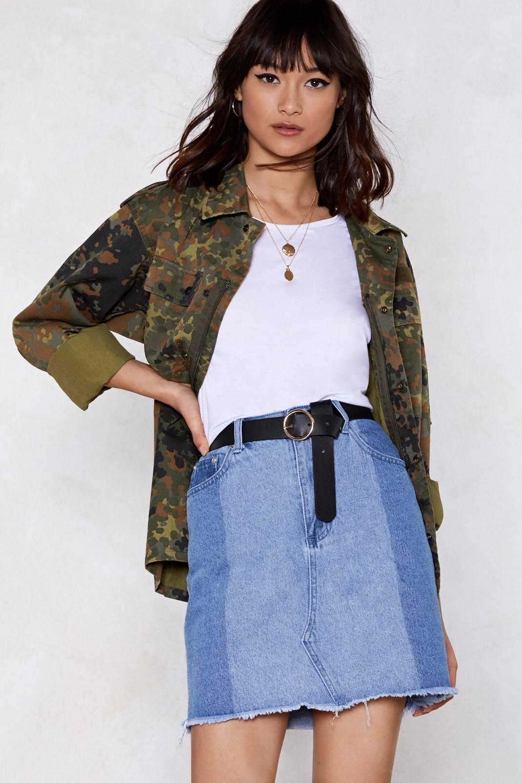The Perfect Patch Denim Skirt image number 1