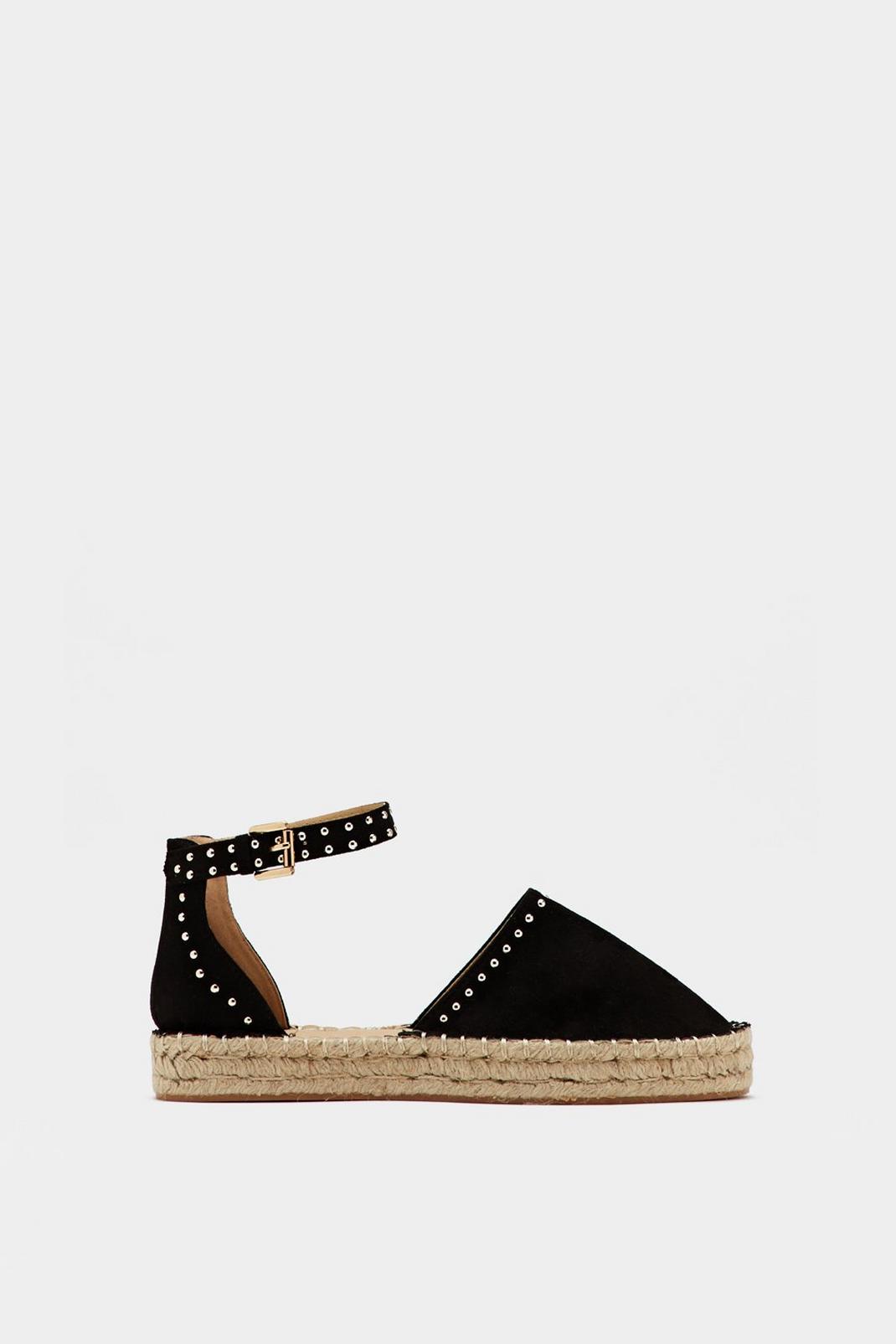 Stud Your Ground Faux Leather Espadrille image number 1