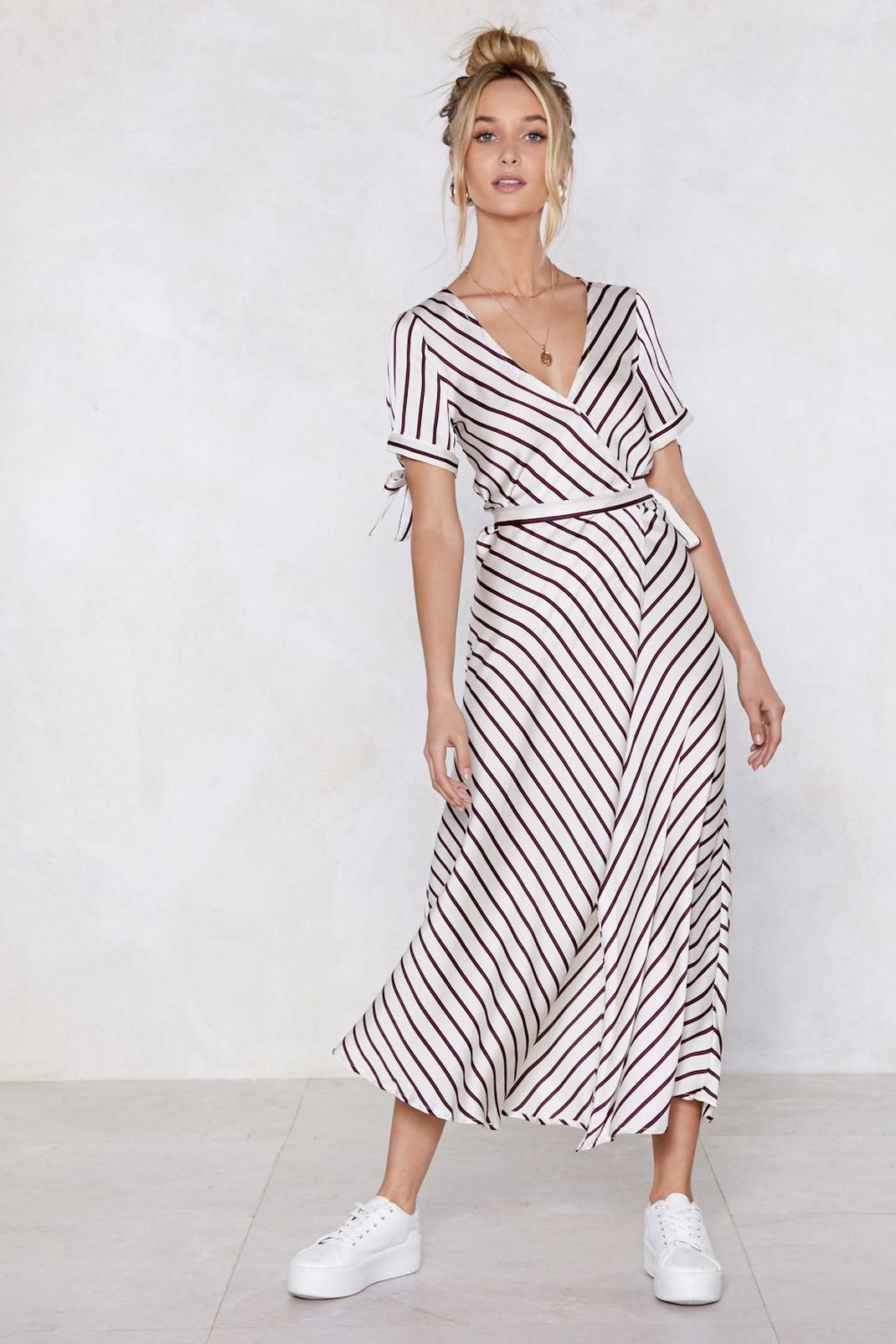 Play Your Cards Stripe Maxi Dress image number 1