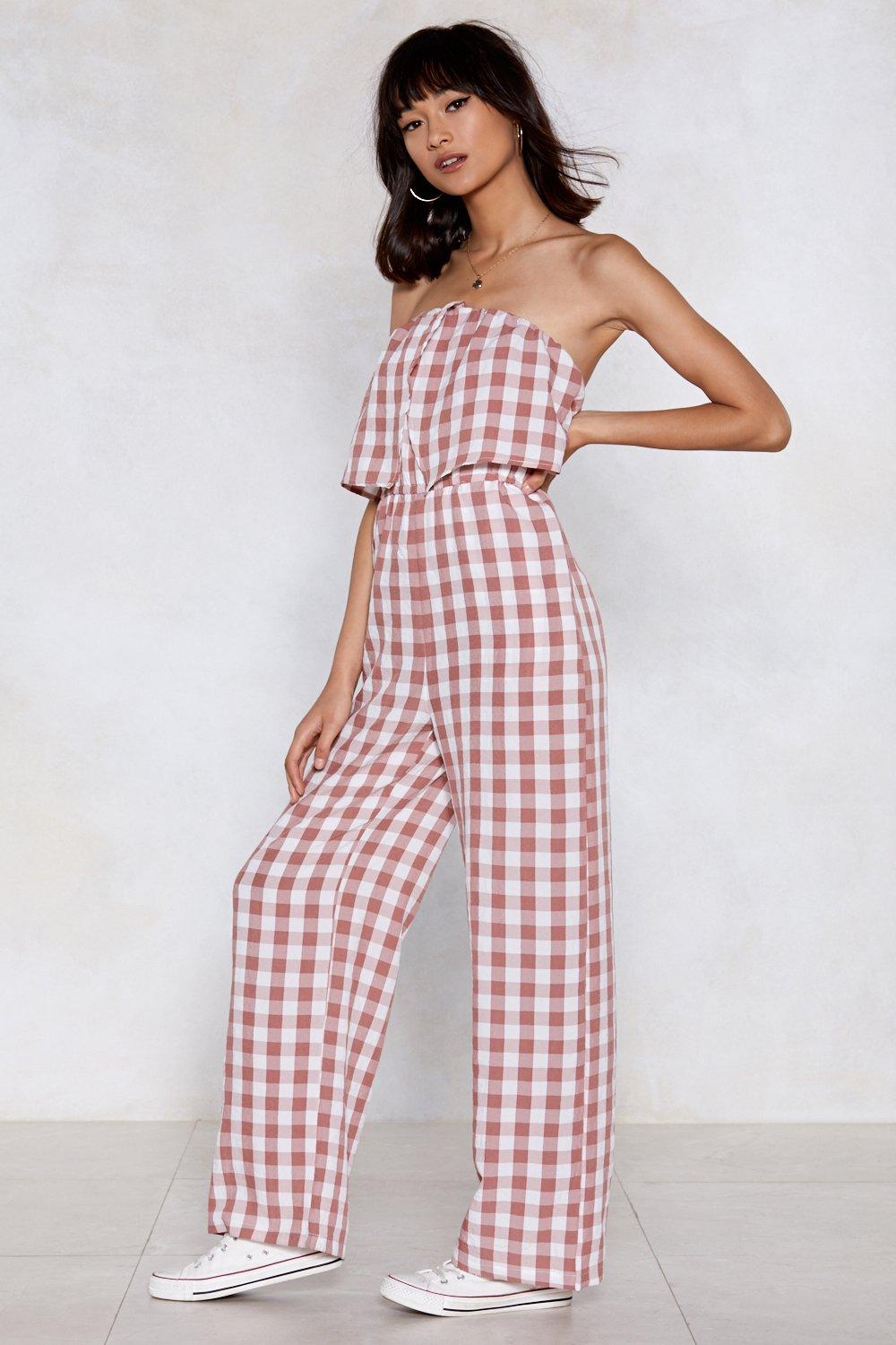 nasty gal pink jumpsuit