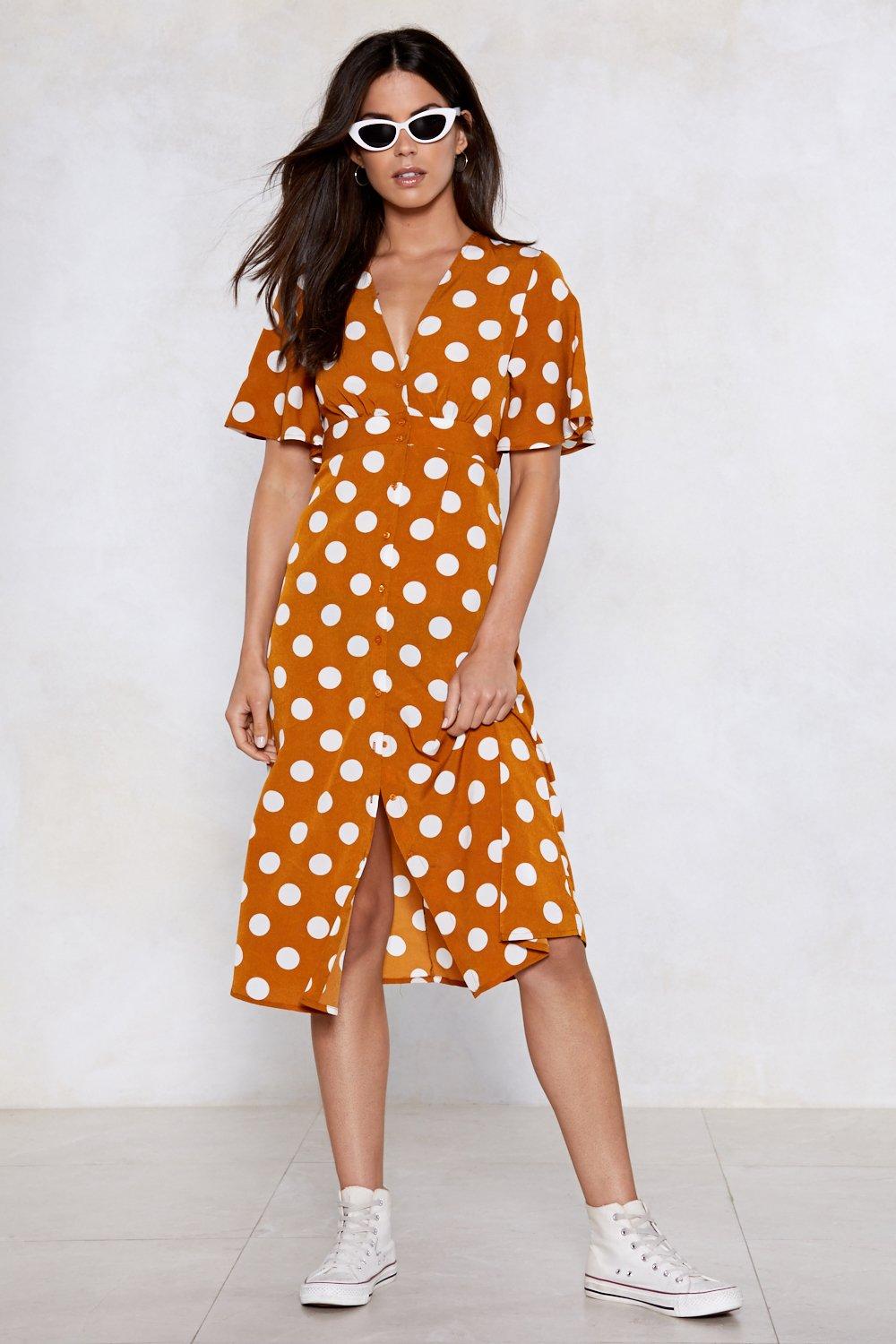 The Pretty Dress Company Hourglass Polka Dot Swing Dress