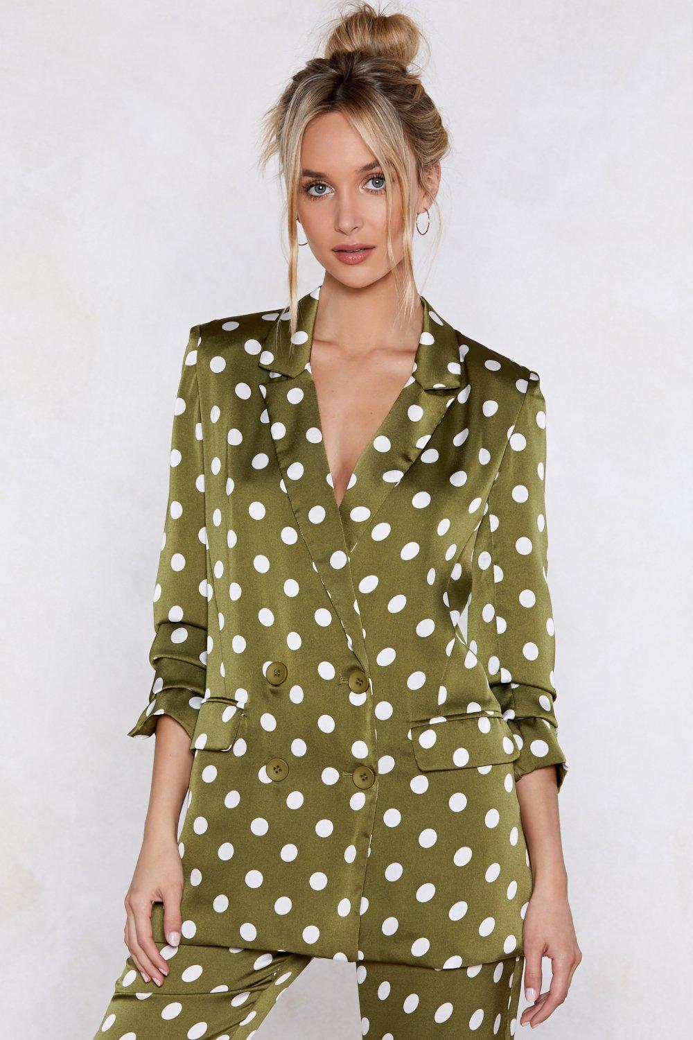 nasty gal green blazer dress