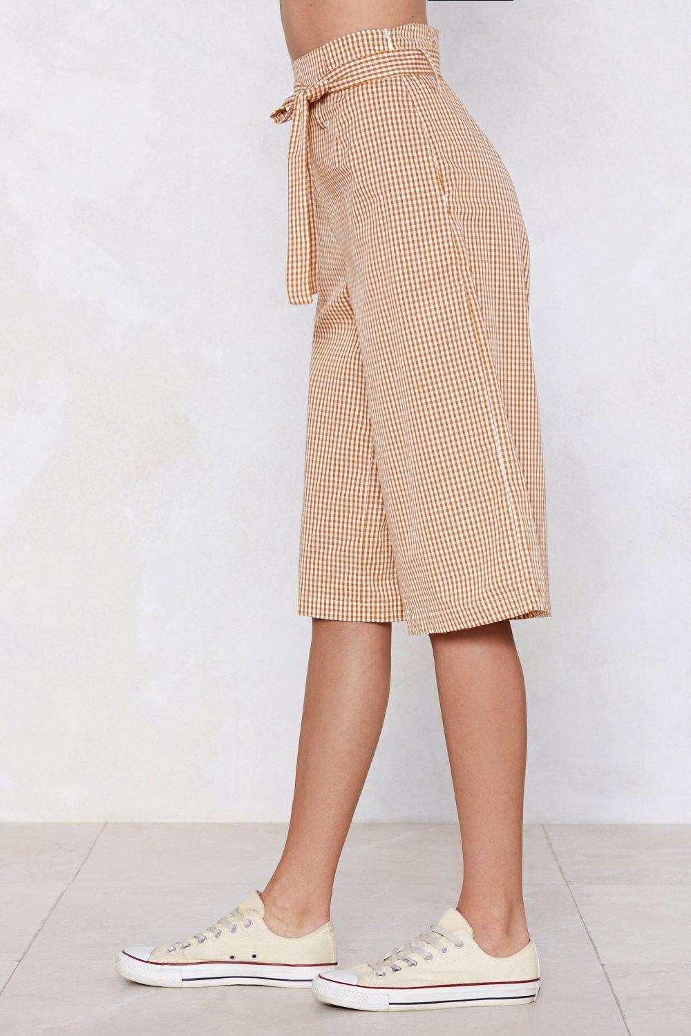 Nasty gal gingham pants hot sale