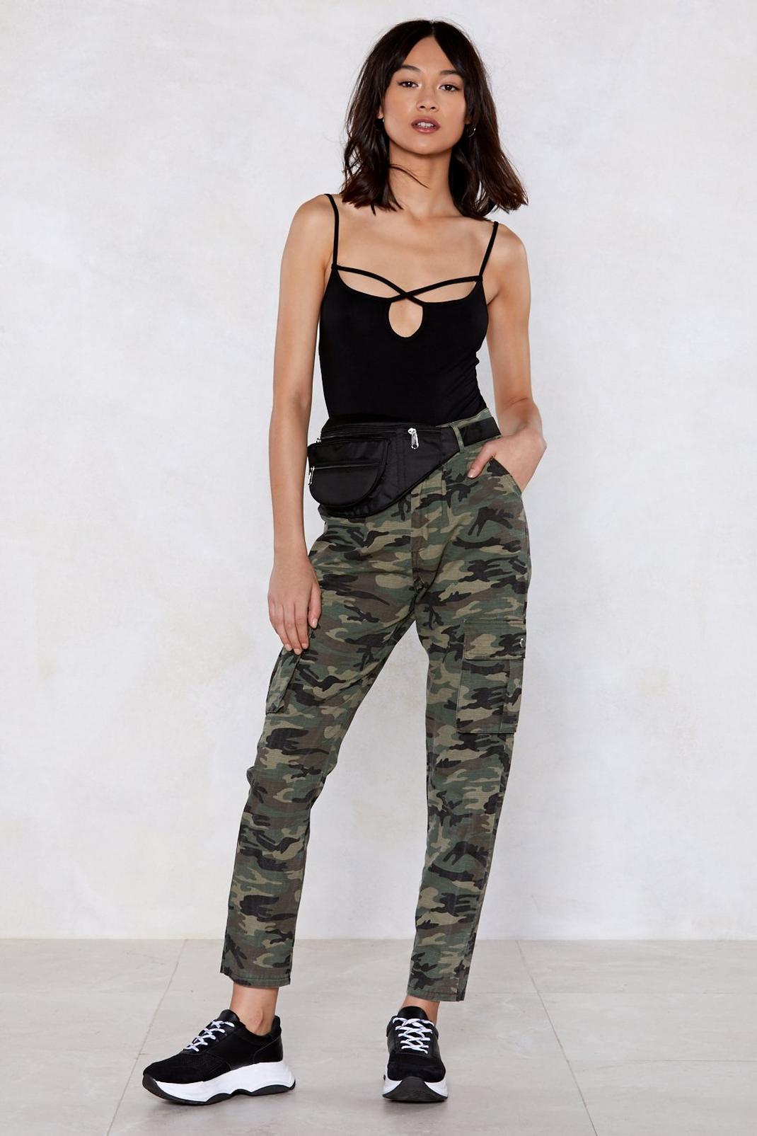 Never Discrete Camo Trousers image number 1