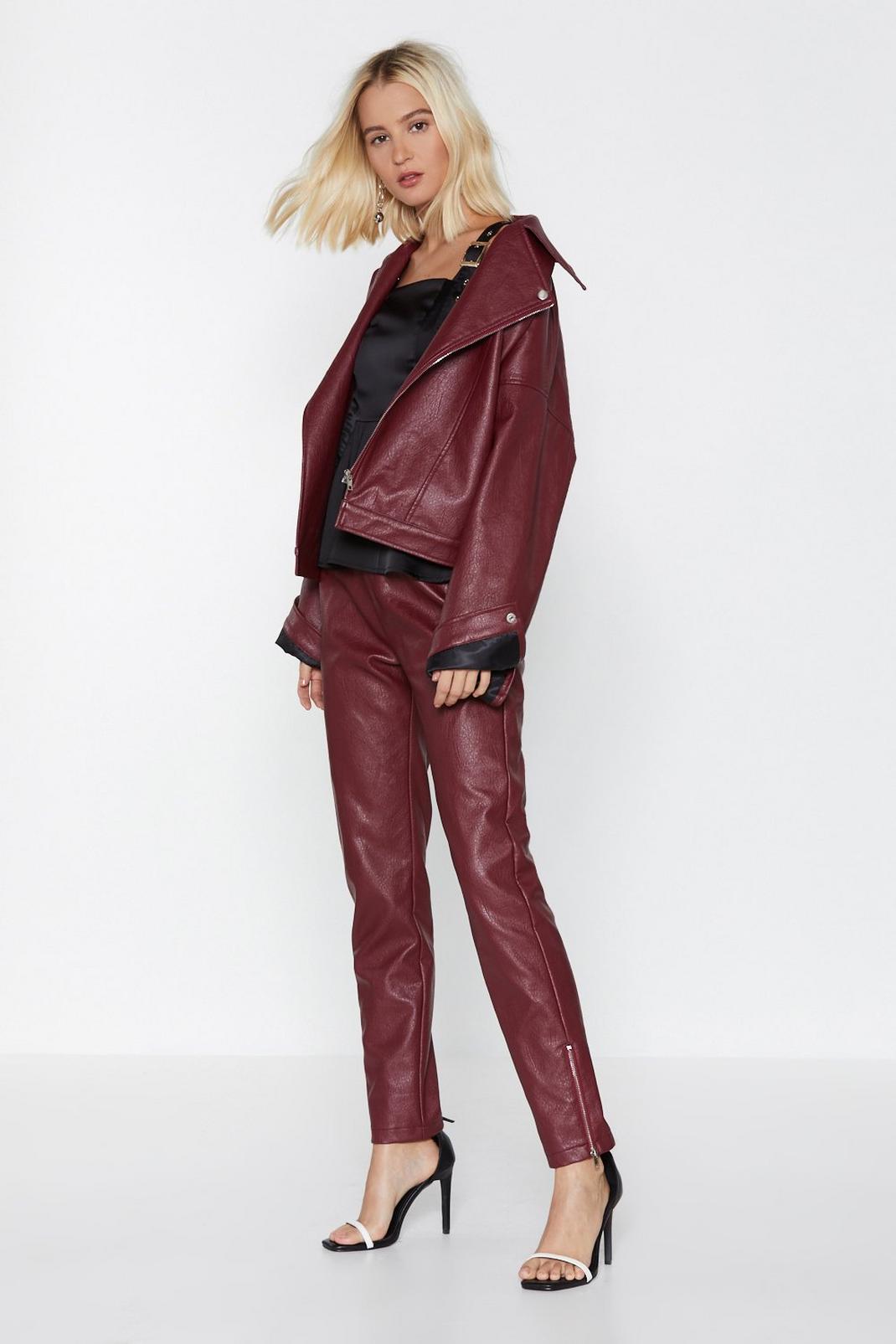 Hop Zip and a Jump Faux Leather Pants image number 1