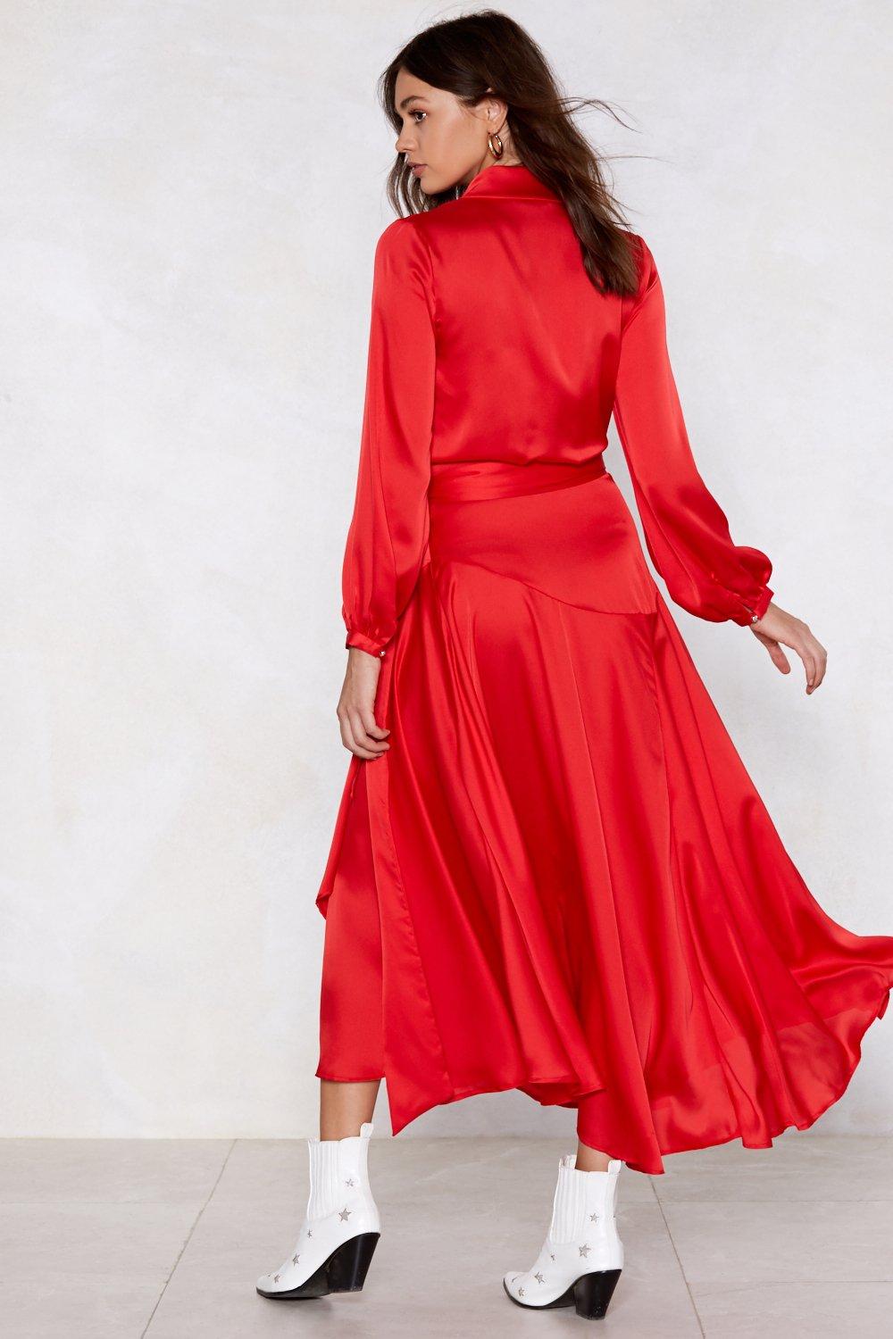 Nasty gal make 2025 your entrance satin dress