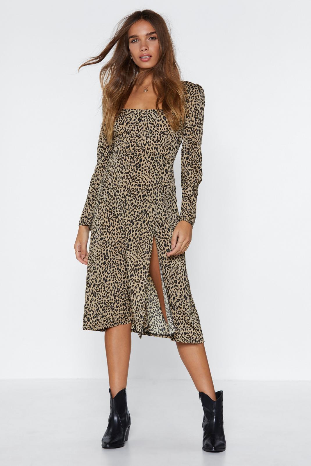 That Friday Feline Leopard Dress image number 1