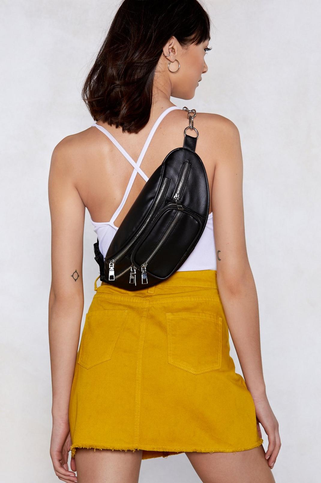 WANT Chain It in Faux Leather Fanny Pack image number 1