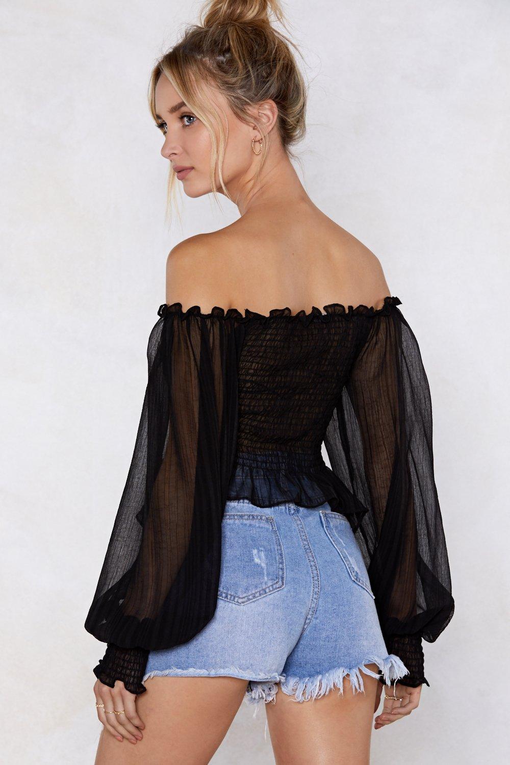 Sleeve It Be Off the Shoulder Top