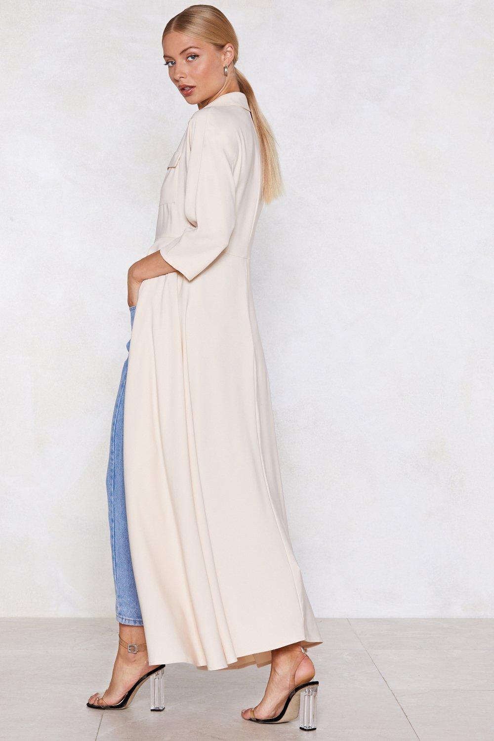 Missguided oversized waterfall duster coat shop