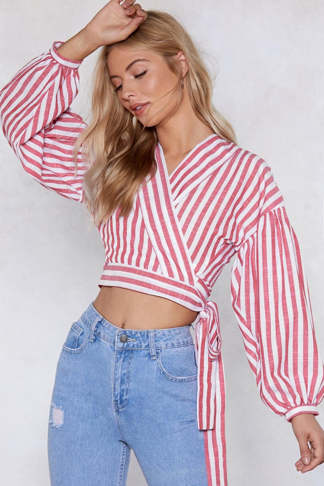 Baby Be Line Striped Crop Top image number 1