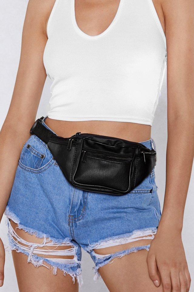 WANT Me First Faux Leather Fanny Pack