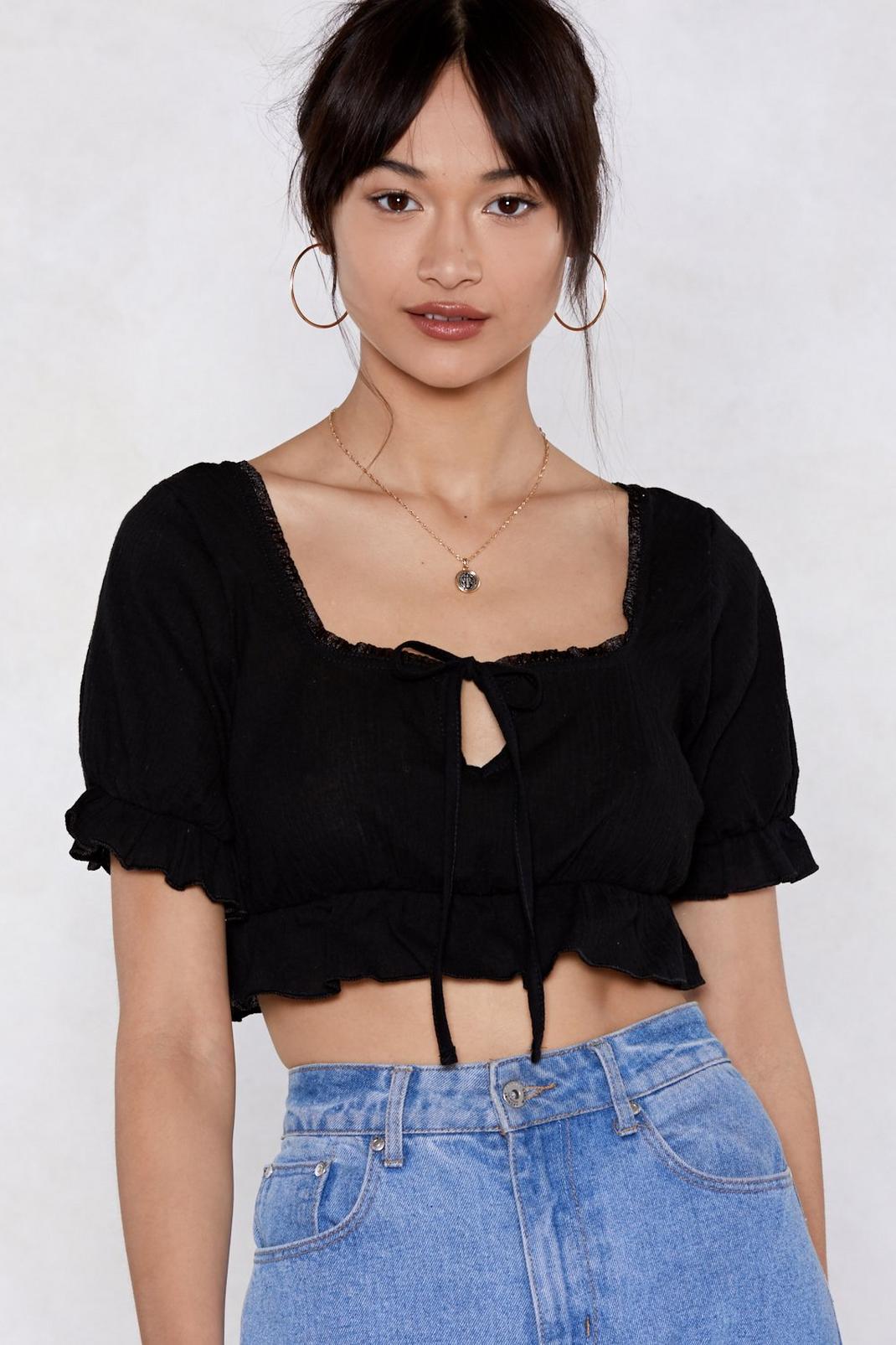 If I Was a Rich Girl Crop Top image number 1