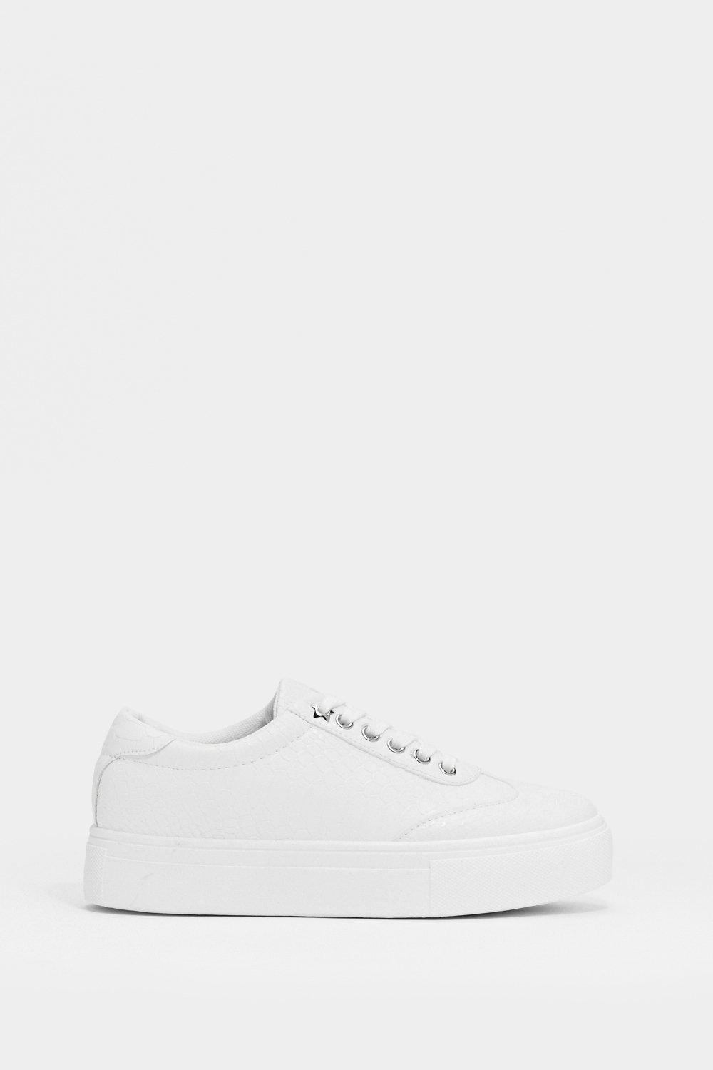 White best sale croc sneakers