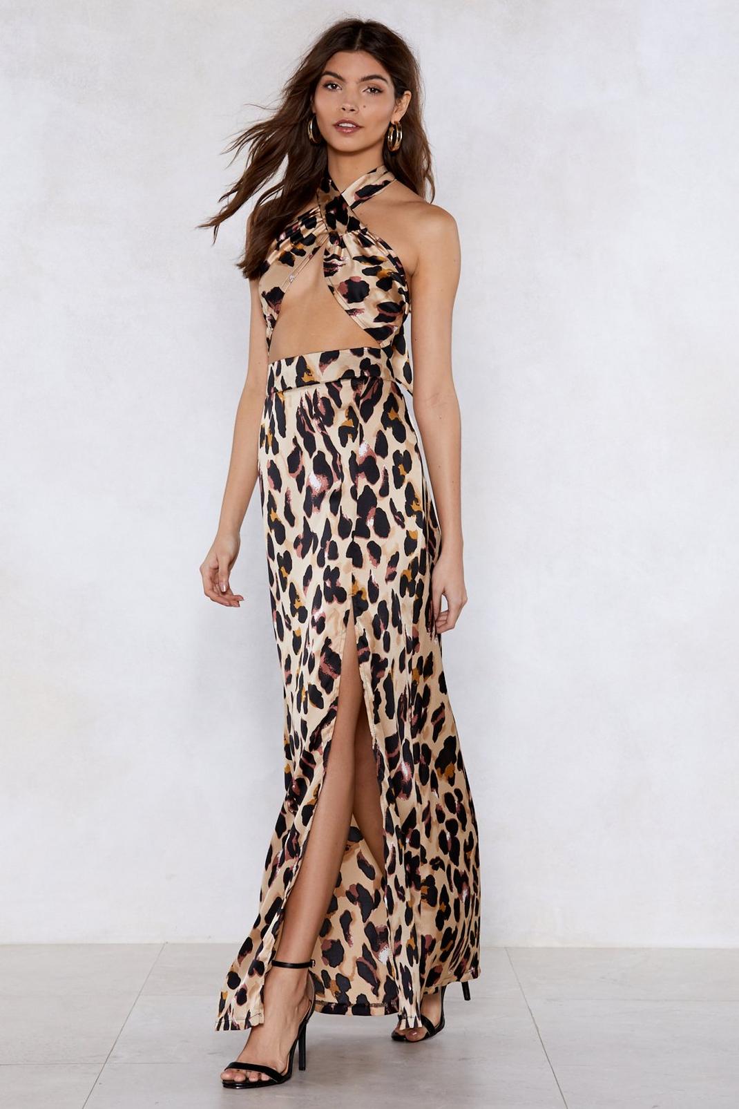 So Fierce Leopard Top and Maxi Skirt image number 1