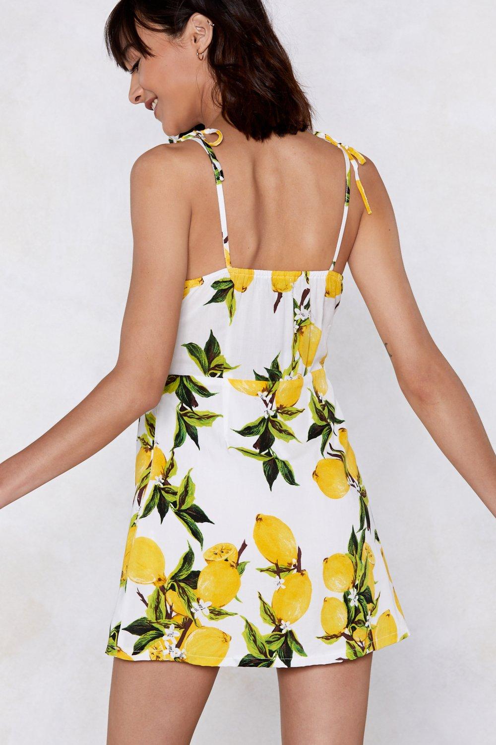 Nasty gal 2025 lemon dress