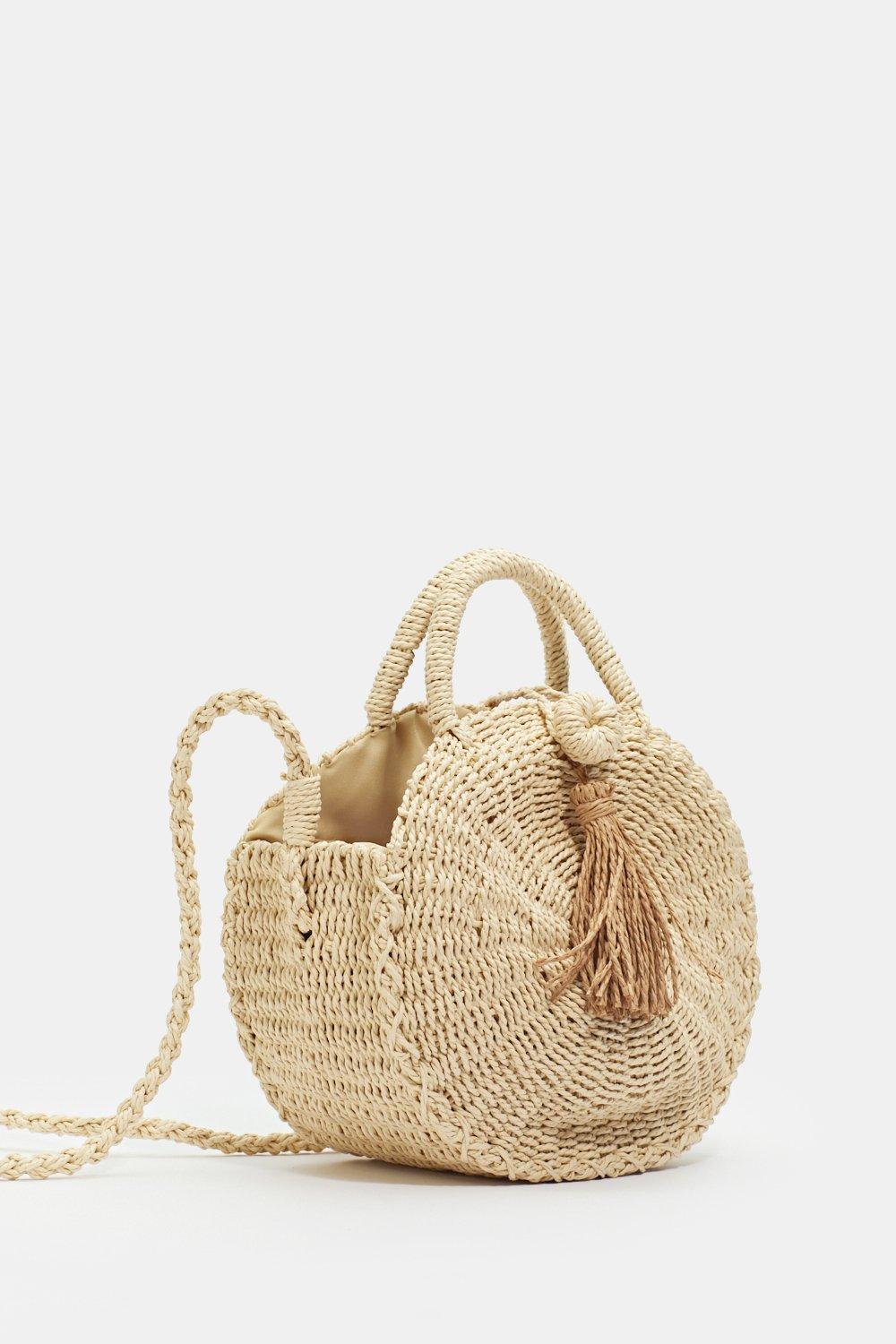 WANT Let s Call It a Straw Crossbody Bag Nasty Gal