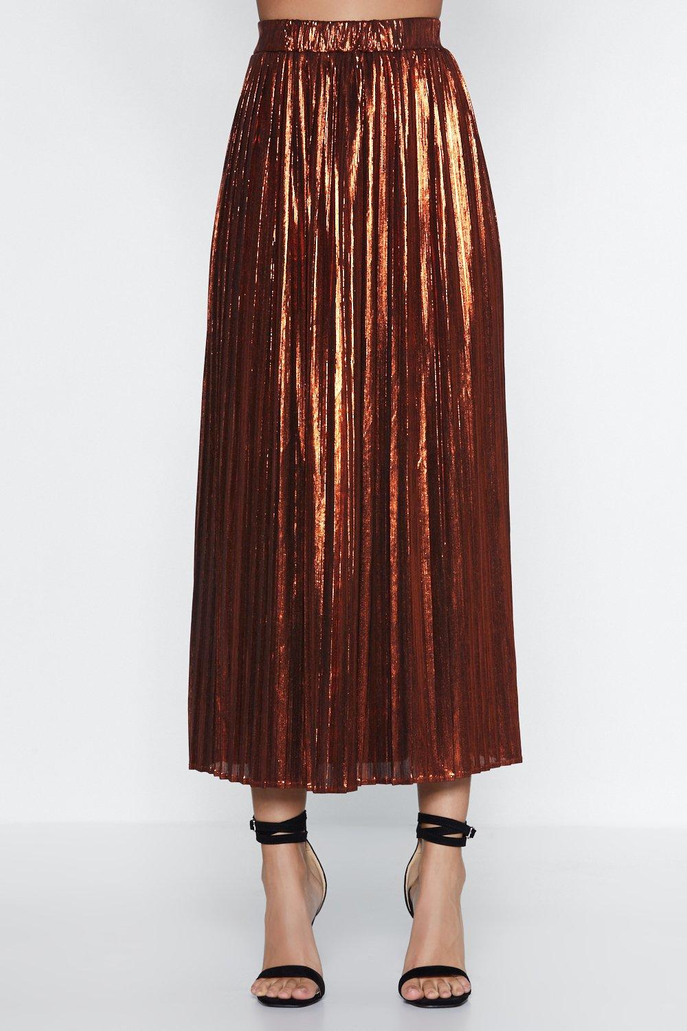 Metallic skirt nasty gal best sale