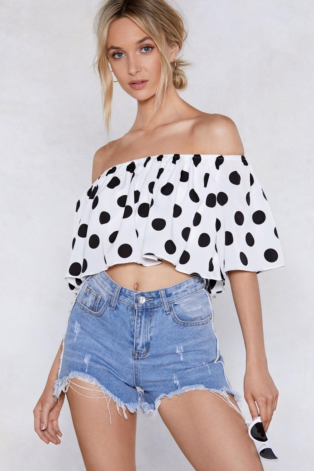 Spot Right There Off-the-Shoulder Top image number 1