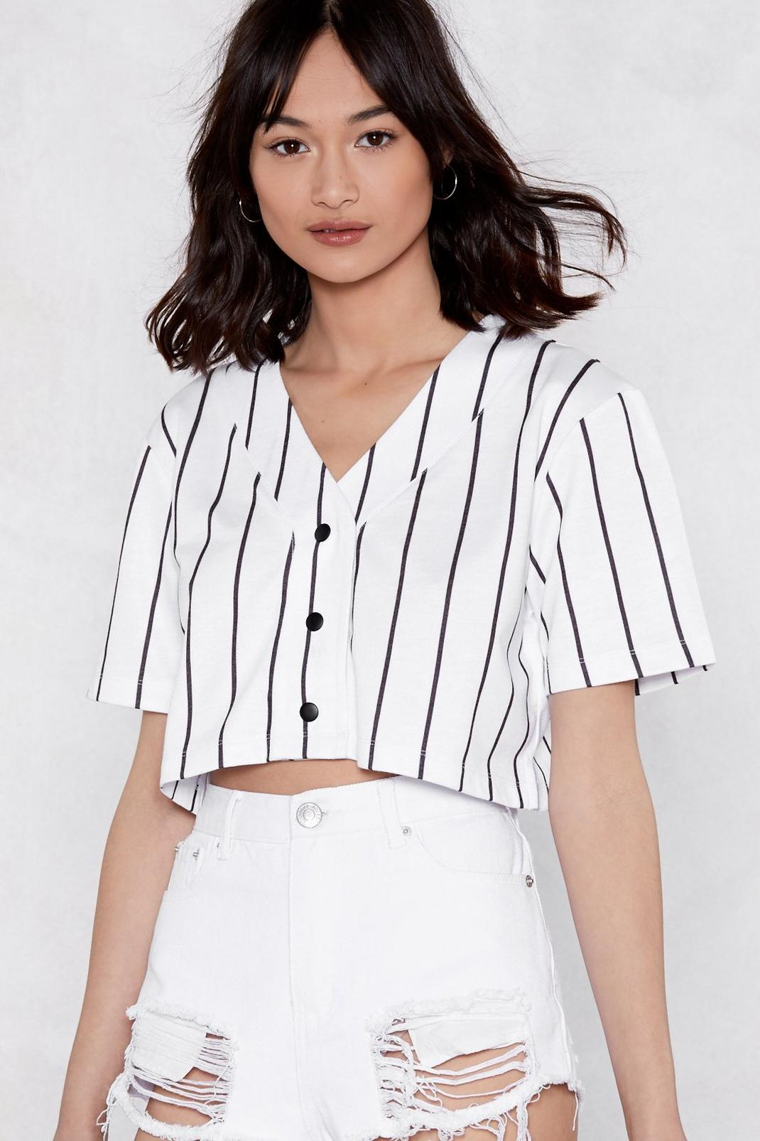On the Line Striped Crop Top image number 1