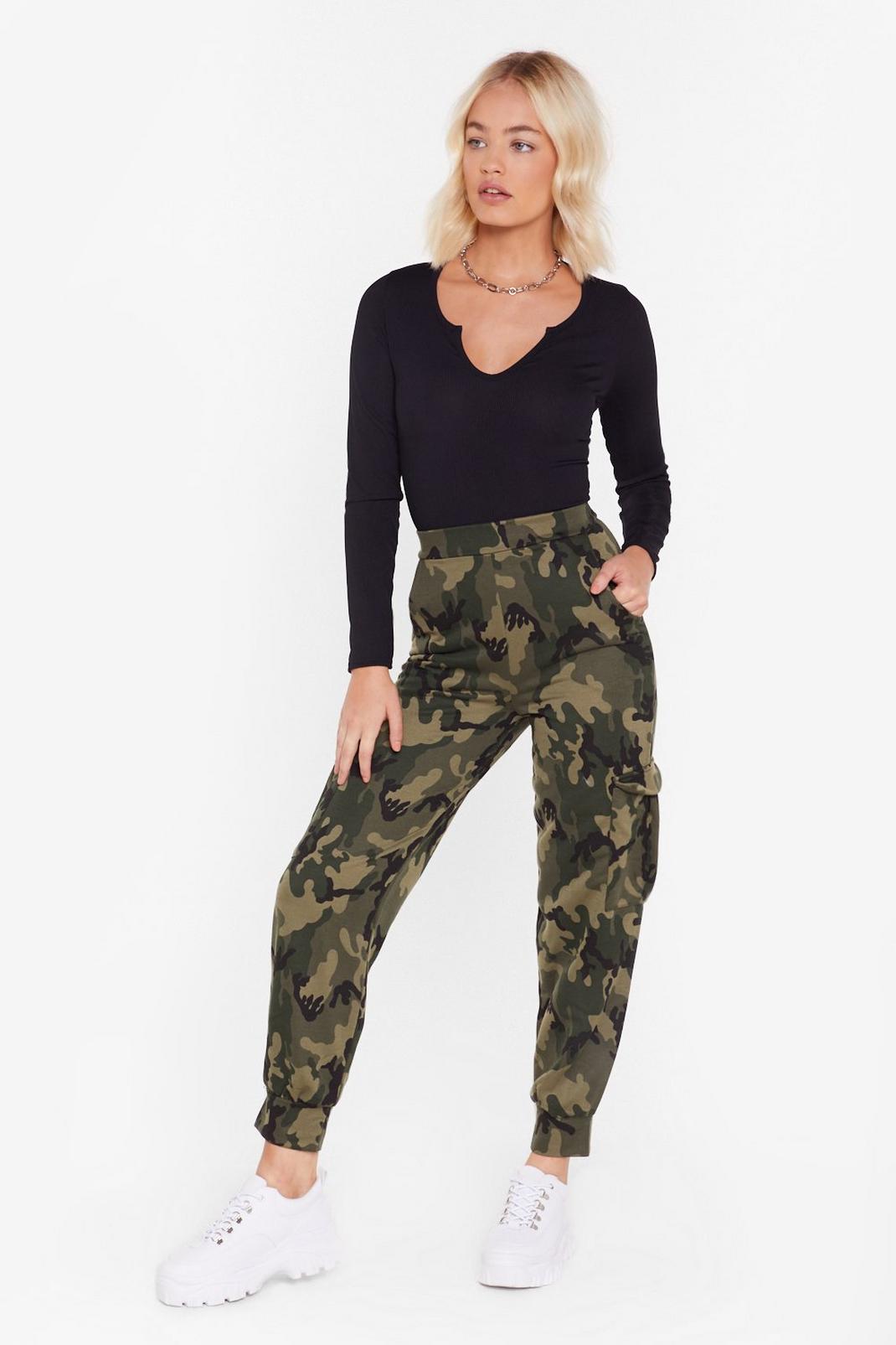 March On Camo High-Waisted Joggers image number 1