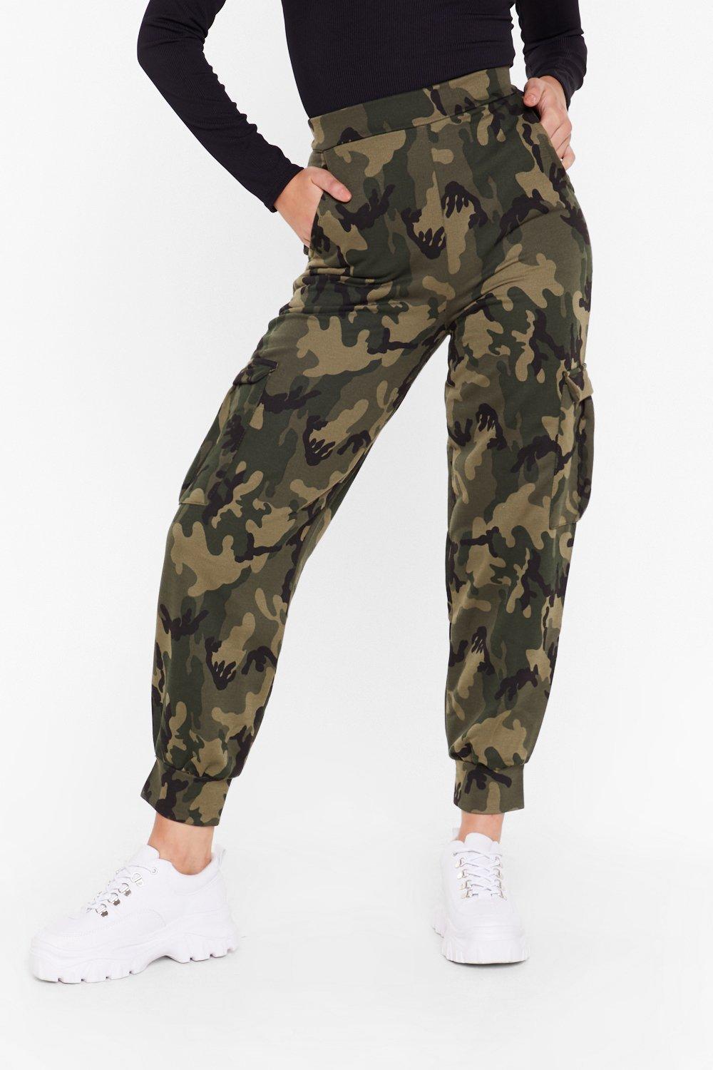 March On Camo High Waisted Joggers