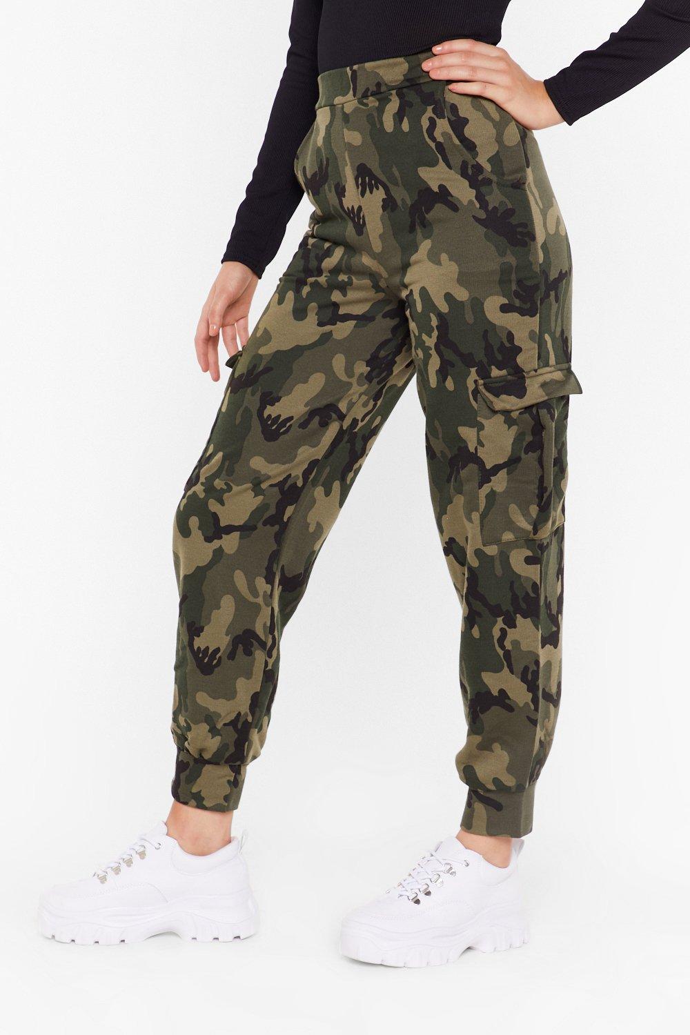 Extreme Parachute Camo Gradient Nylon Cargo Pants