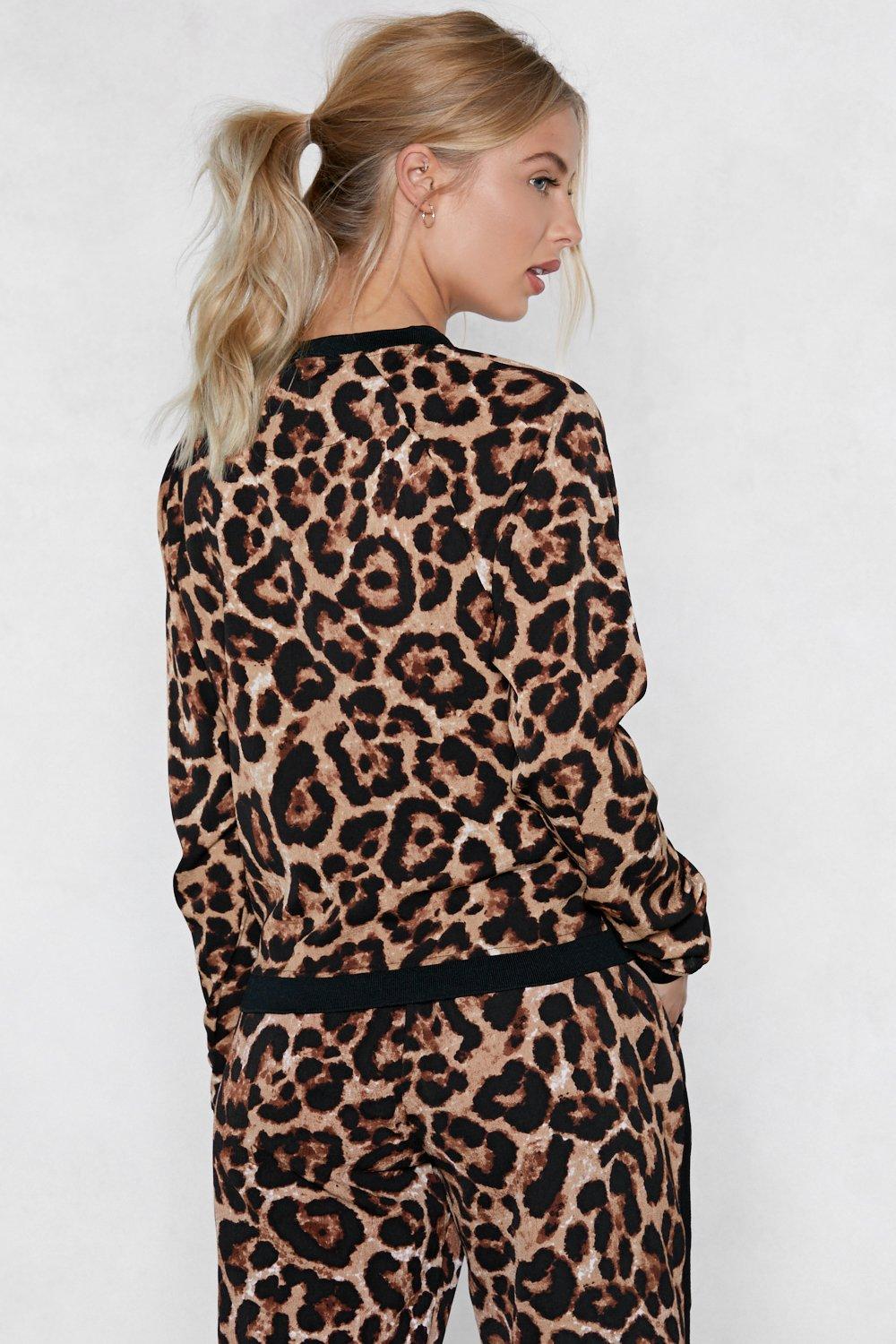 Leopard track jacket sale