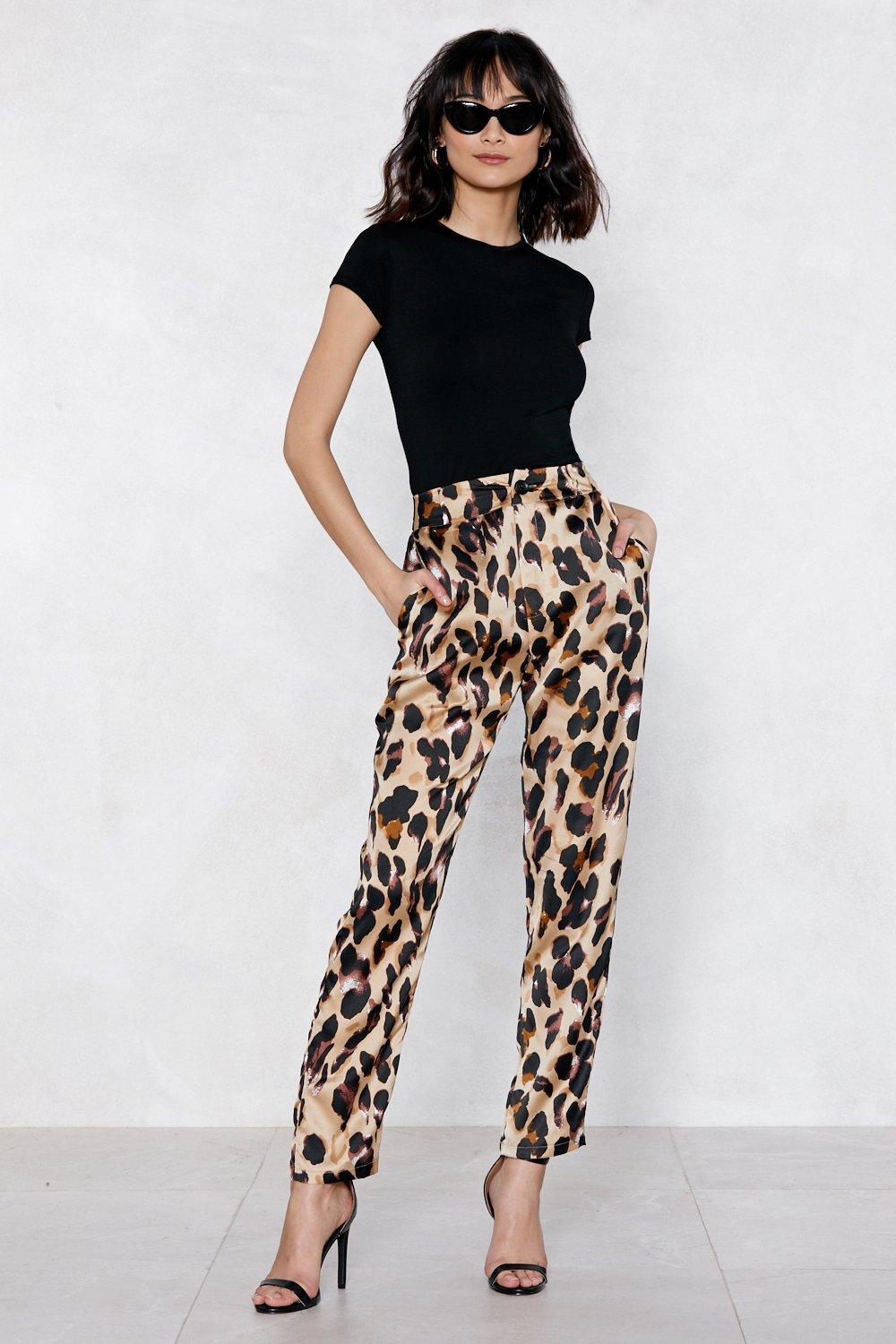 So Fierce Leopard Pants | Nasty Gal