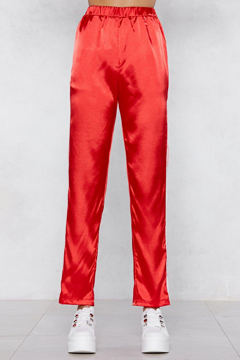 Satin the Drivers Seat Track Pants