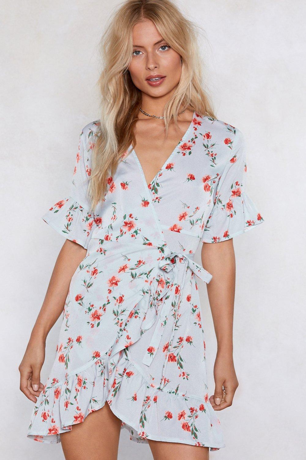 floral and pastel dress