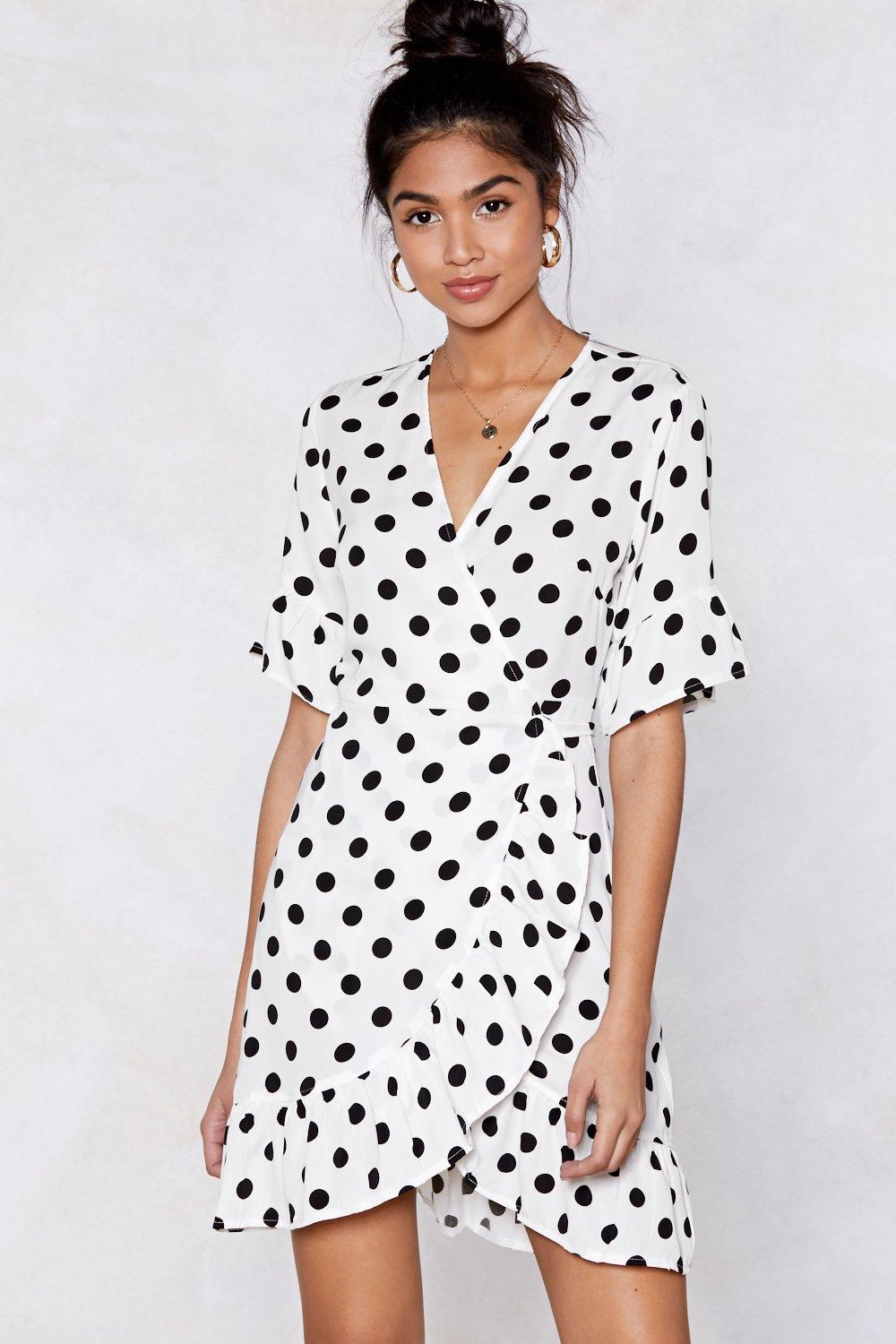 polka dot dress nasty gal