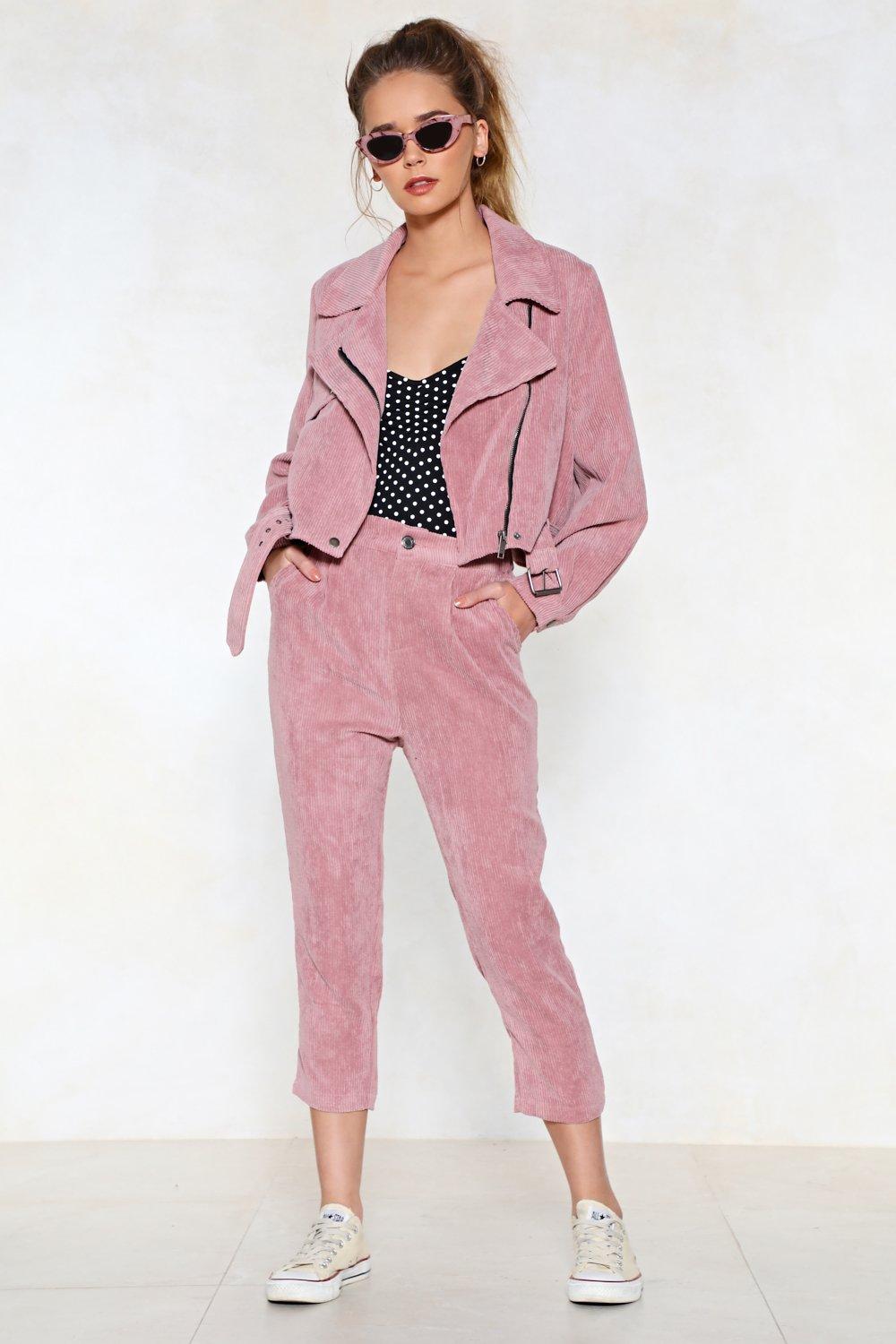 corduroy pink pants