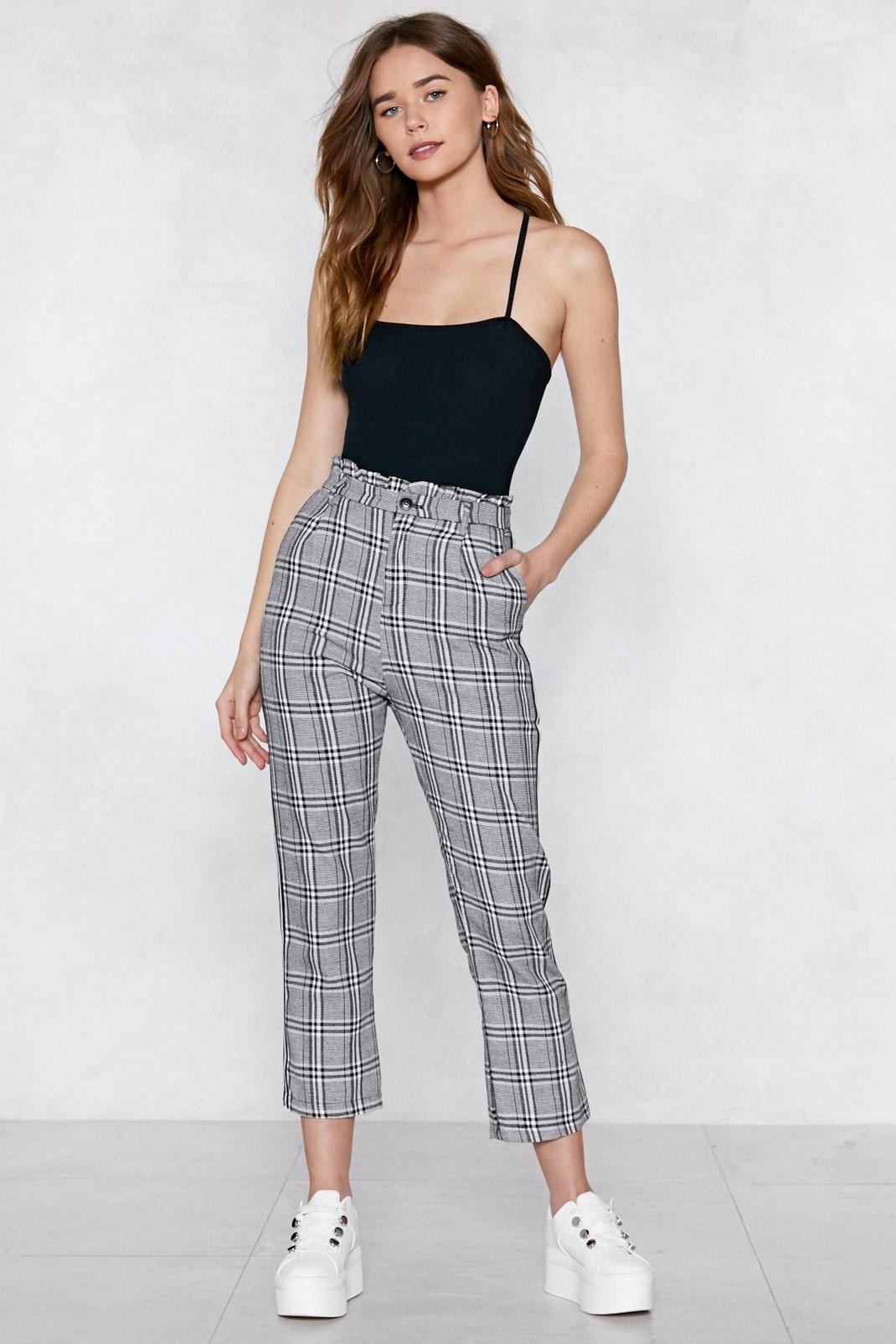 By My Side Plaid Pants image number 1