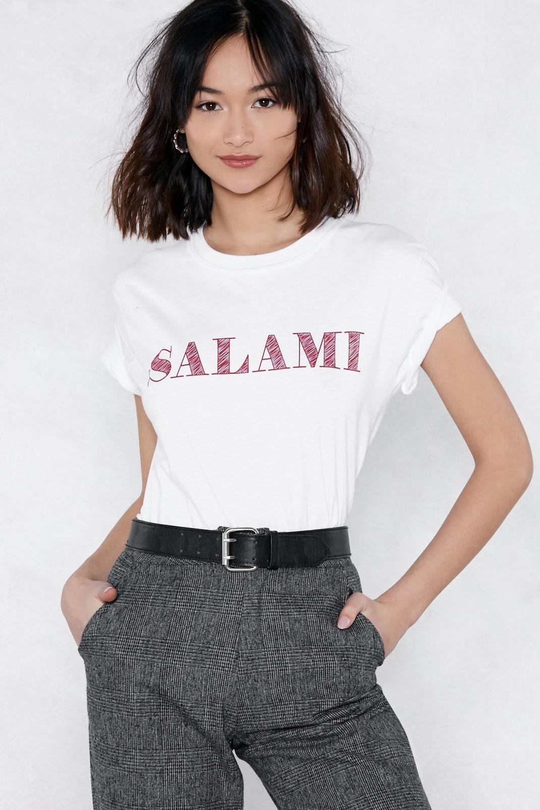 White Salami Relaxed Tee image number 1