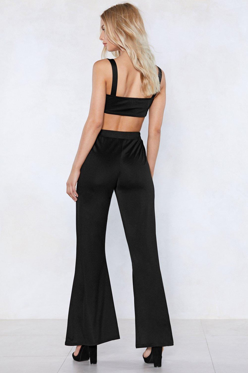 In Good Company Top and Flare Pants Set