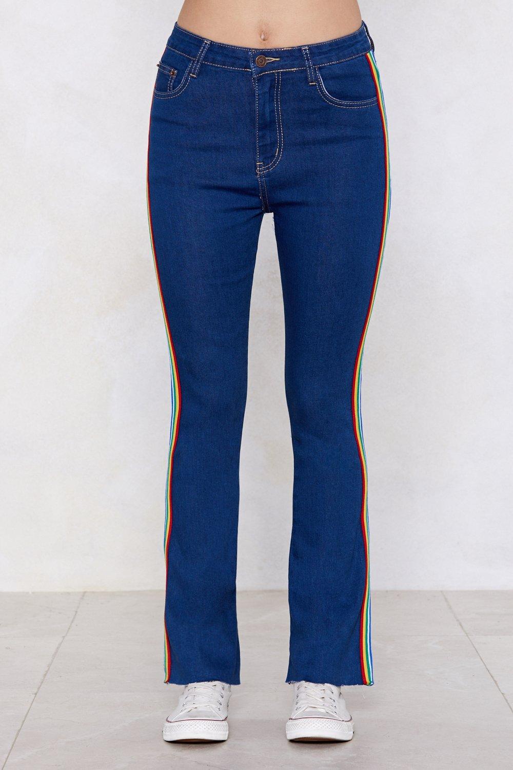 Side Striped Jeans