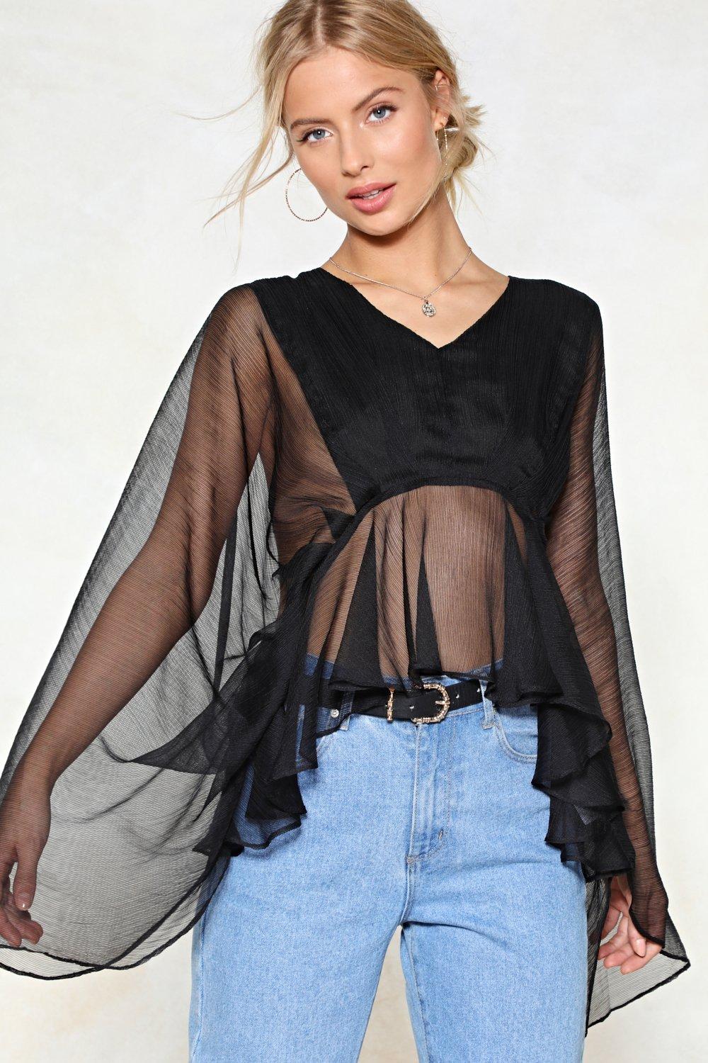 nasty gal mesh top