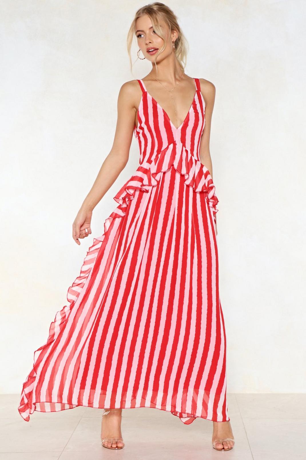Walk Stripe in Maxi Dress image number 1