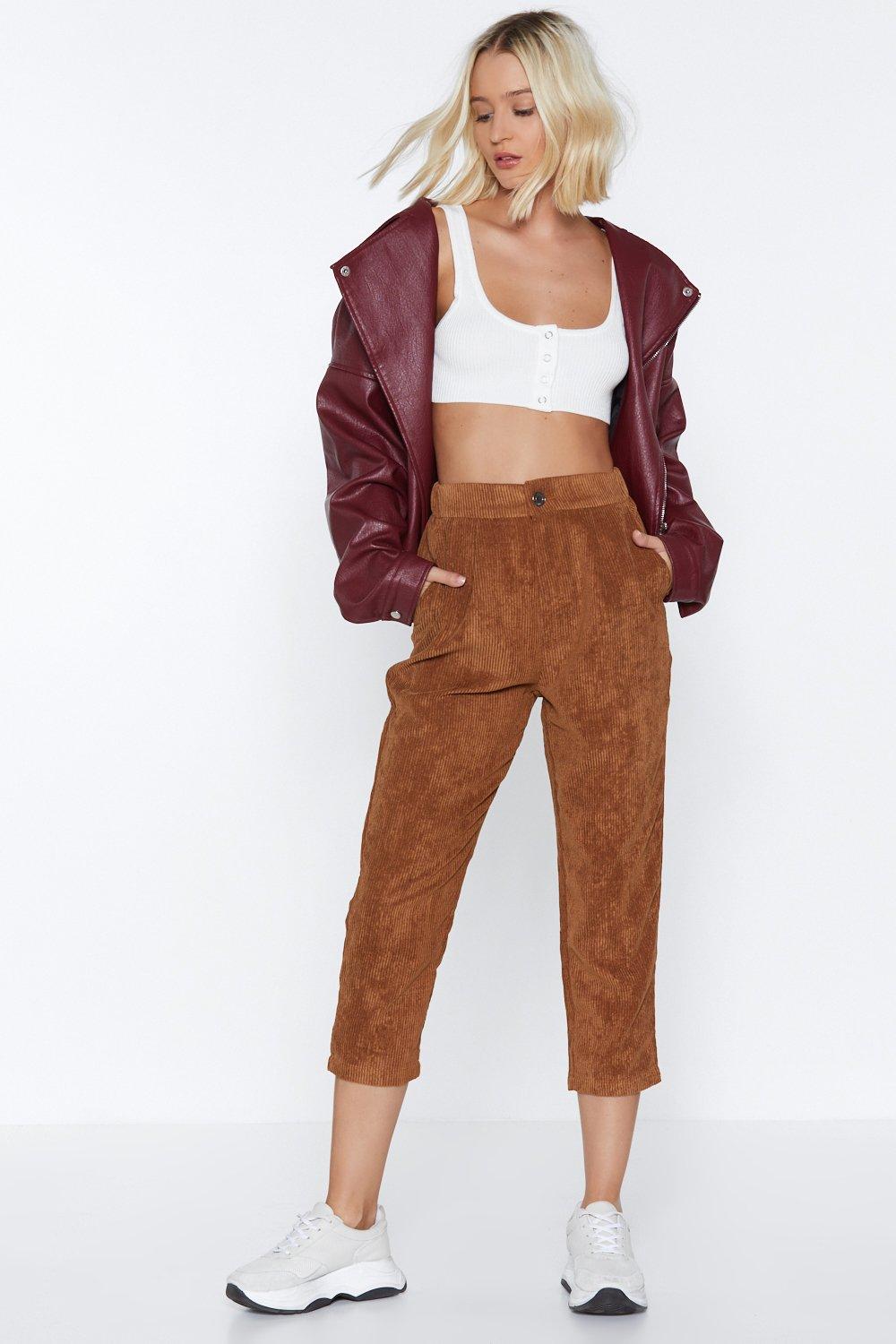 camel colored corduroy pants