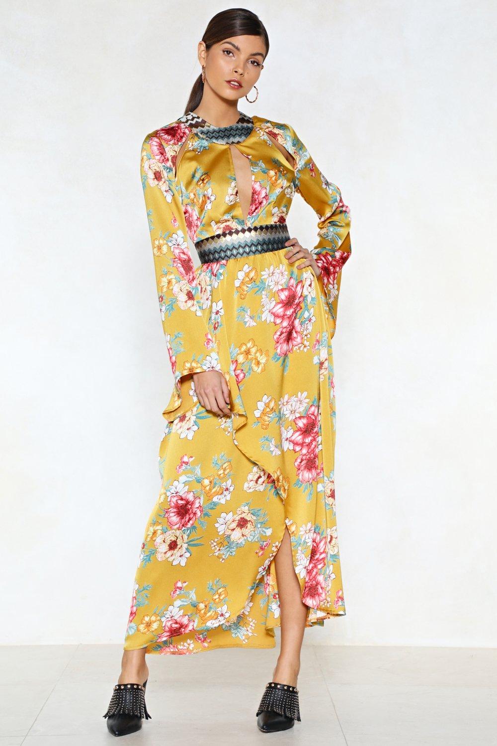 maxi dress flower