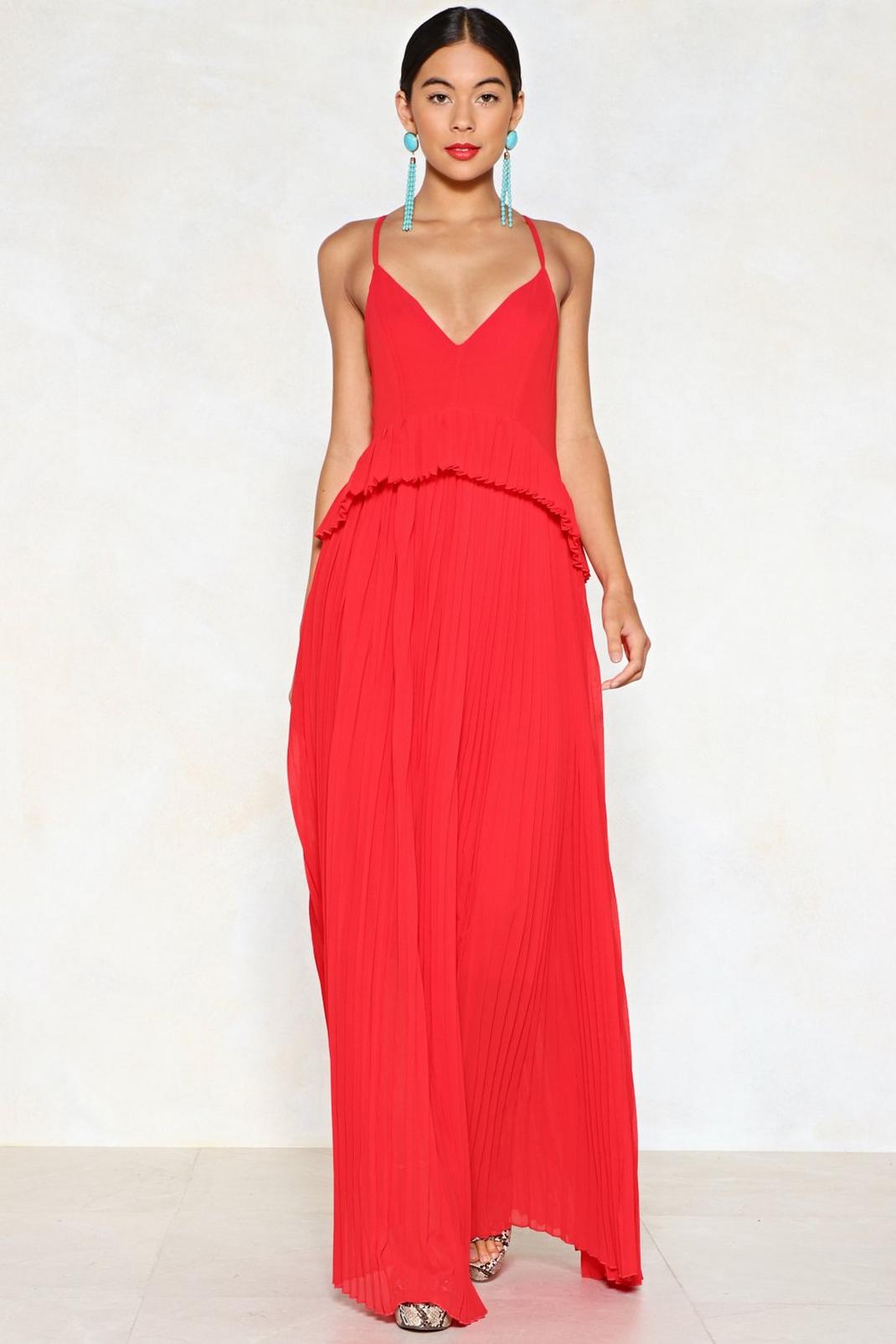 As You Pleat Maxi Dress image number 1