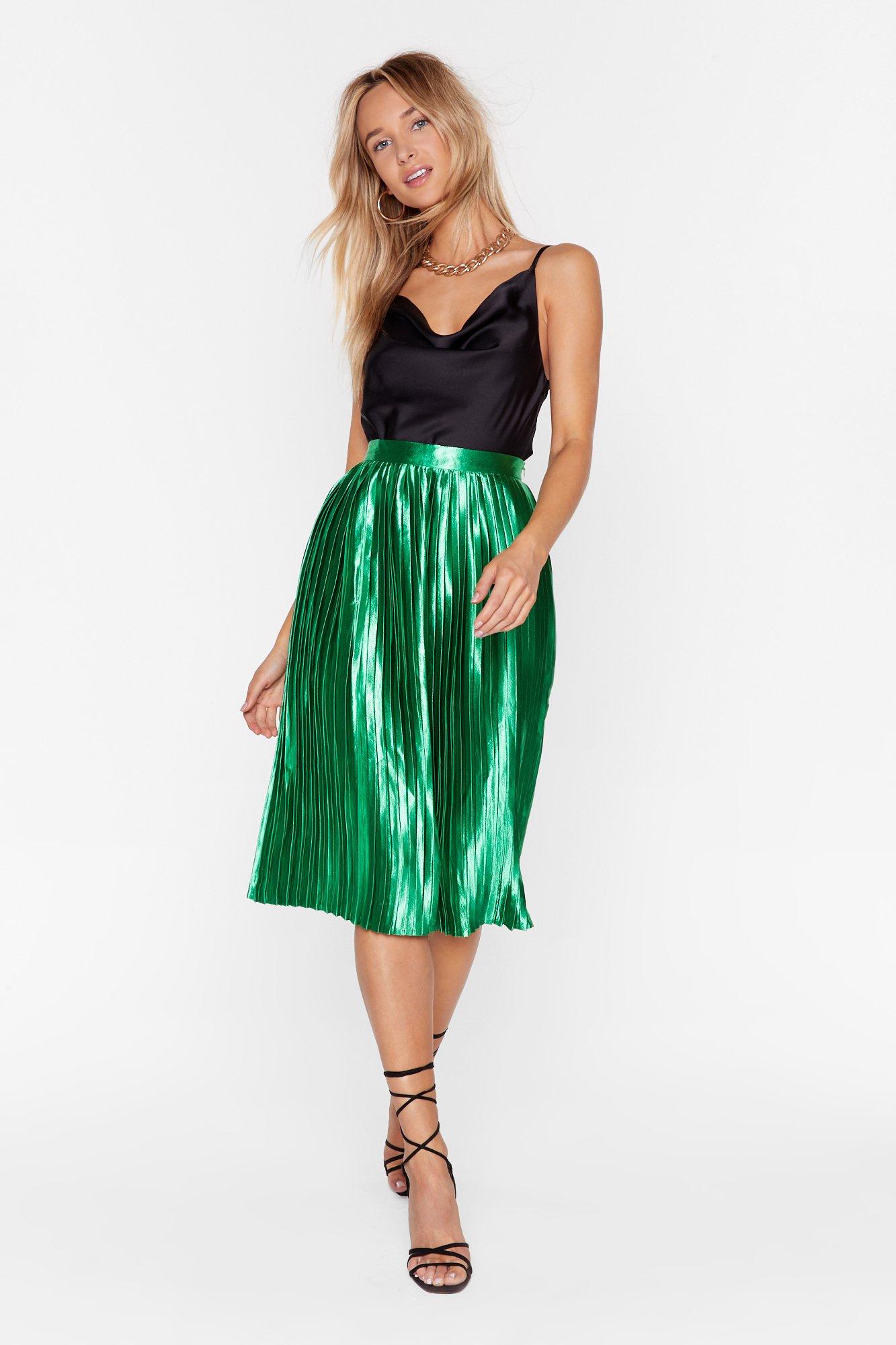 Emerald City Pleat Skirt