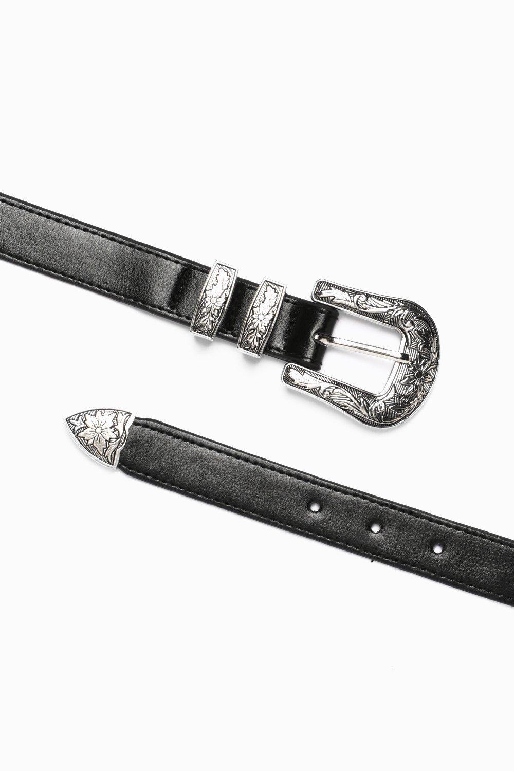 Faux Leather GG Belt With Colored Buckle – j Boutique ne