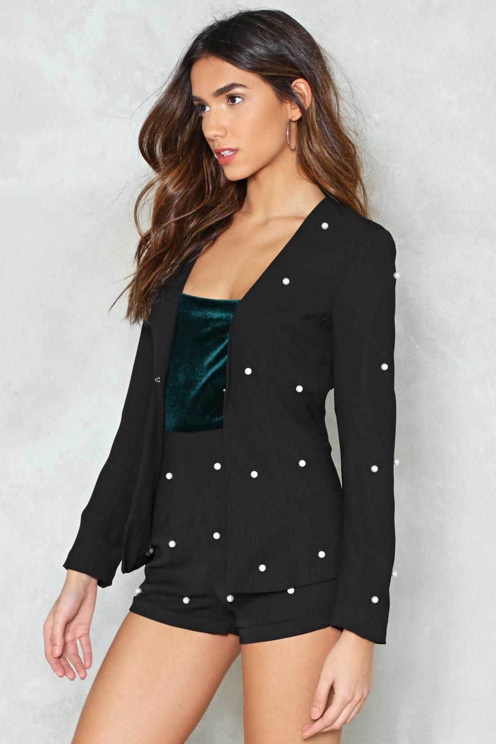 Pearl blazer and shorts best sale