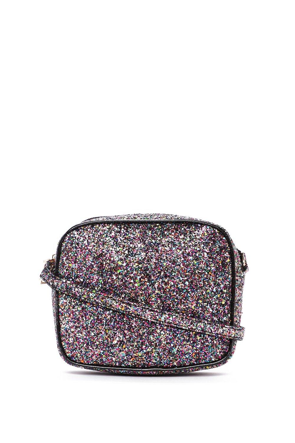 WANT Don t Be a Quitter Glitter Crossbody Bag Nasty Gal