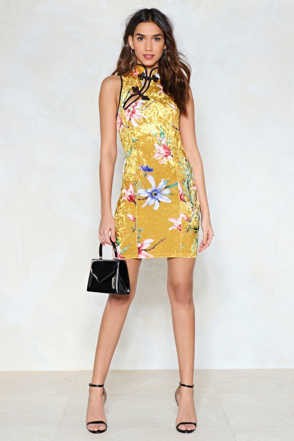Nasty gal velvet dress hotsell