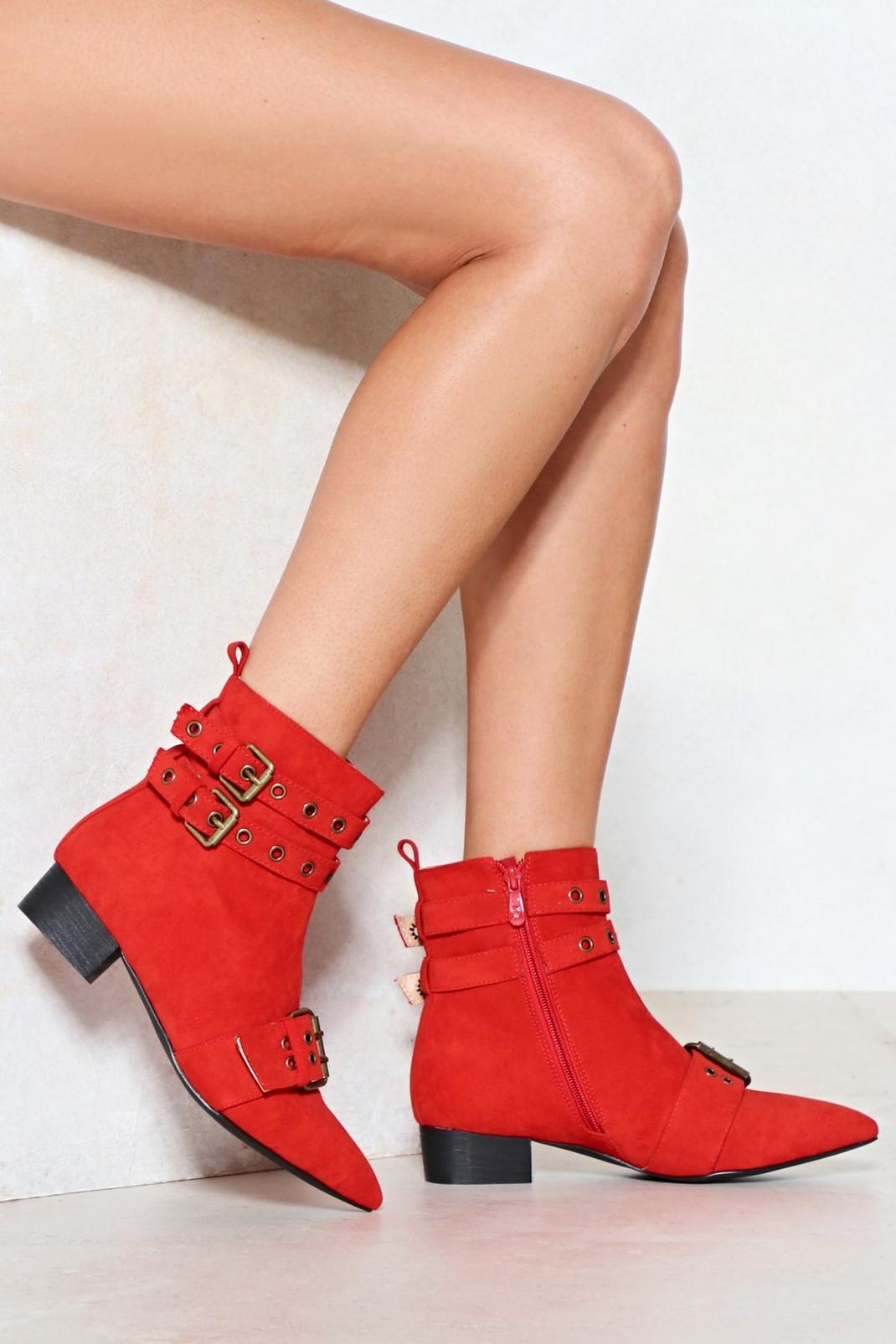 Wish You Woulda Suede Eyelet Bootie image number 1