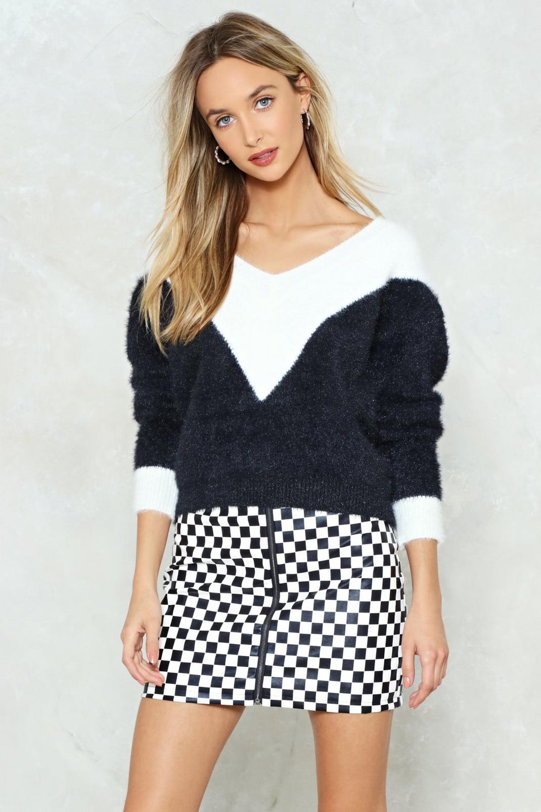 You Did Knit Colorblock Sweater image number 1